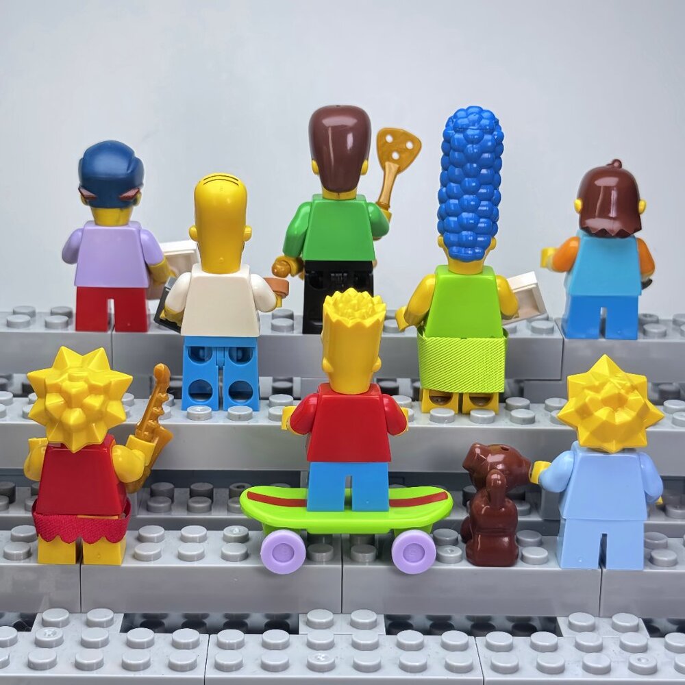 The Simpsons Custom Minifigure Set – Homer, Marge, Bart, Lisa, Maggie(8pcs) - Picture 6 of 6
